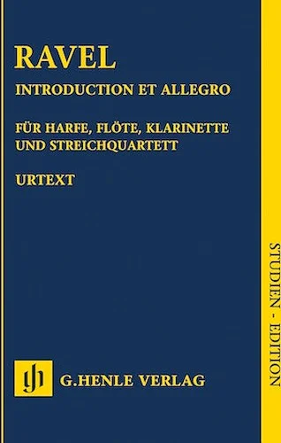 Introduction et Allegro - for Harp, Flute, Clarinet, and String Quartet