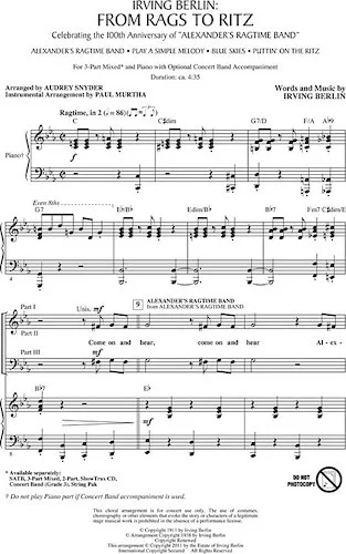 Irving Berlin: From Rags to Ritz - (Medley)
