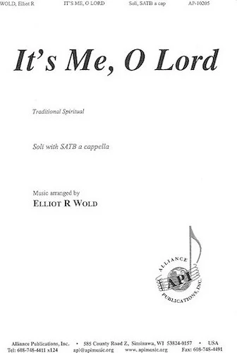 It's Me, O Lord
