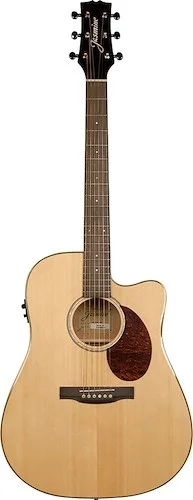 Jasmine JD37CE-NAT Dreadnought Acoustic Electric Guitar. Natural Finish