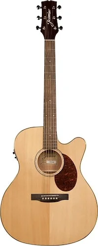 Jasmine JO37CE-NAT Orchestra Style Acoustic Electric Guitar. Natural Finish