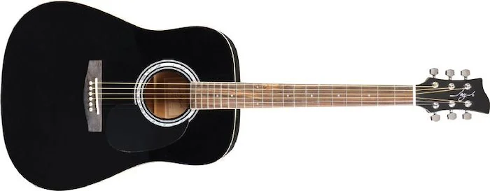 Jay Turser JJ45-PAK-BK-A Jay Jr Series 3/4 Size Dreadnought Acoustic Guitar Pack. Black