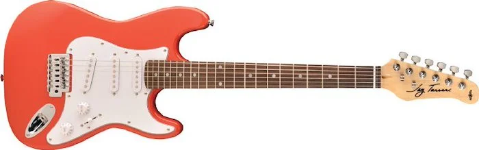 Jay Turser JT-30-MRD-A 3/4 Size Double Cutaway Electric Guitar. Metallic Red