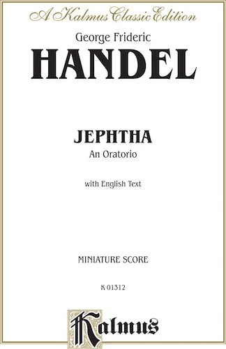 Jephtha (1752), An Oratorio