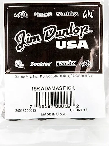 Jim Dunlop 15R Adamas 2mm Picks - 12 picks