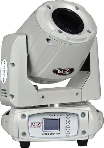 JMAZ Attco Spot 100 LED Moving Head 75W in White Finish - JZ3021