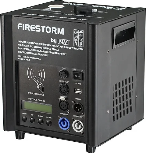 JMAZ Firestorm F3 (Black) 500W Cold Spark Machine w/ Wireless Control - JZ4001 (* Must Clean After Every Use)