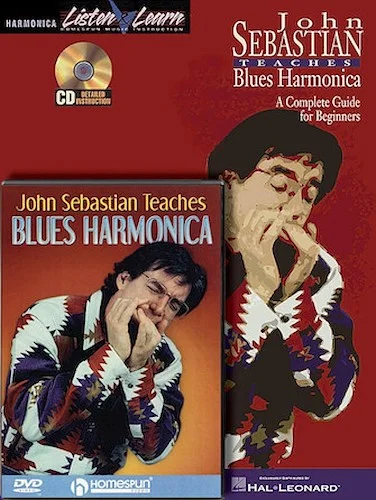 John Sebastian - Harmonica Bundle Pack - John Sebastian Teaches Blues Harmonica (Book/CD) with John Sebastian Teaches Blues Harmonica (DVD)