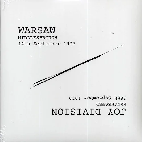 Joy Division, Warsaw - Manchester 28th September 1979 + Middlesbrough 14th September 1977