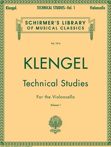 Julius Klengel: Technical Studies for the Violoncello, Volume 1