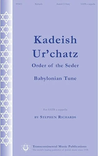 Kadeish Ur'chatz - (Order of the Seder)