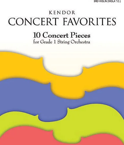 Kendor Concert Favorites - 3rd Violin (Viola T.C.)