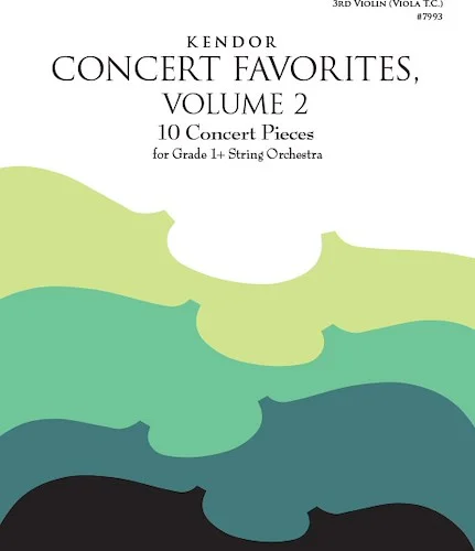 Kendor Concert Favorites, Volume 2 - 3rd Violin (Viola T.C.)