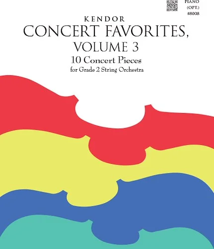 Kendor Concert Favorites, Volume 3 - Piano (opt.)