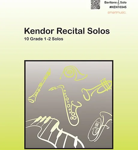 Kendor Recital Solos - Baritone T.C. - Solo Book with CD