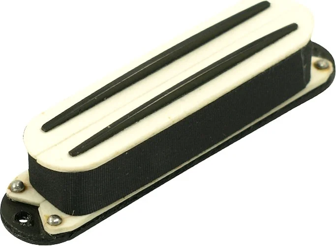 Kent Armstrong Chaos Series Dual Blades Humbucker Pickup In Single Coil Case White With Black Blades
