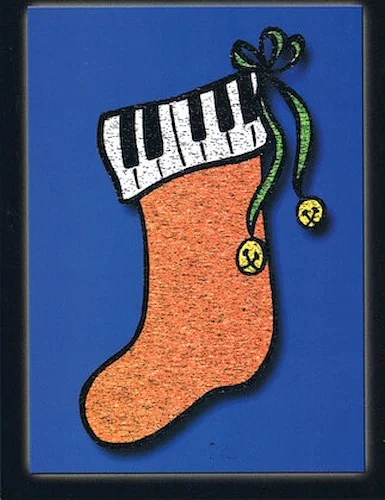 Keyboard Christmas Stocking Card