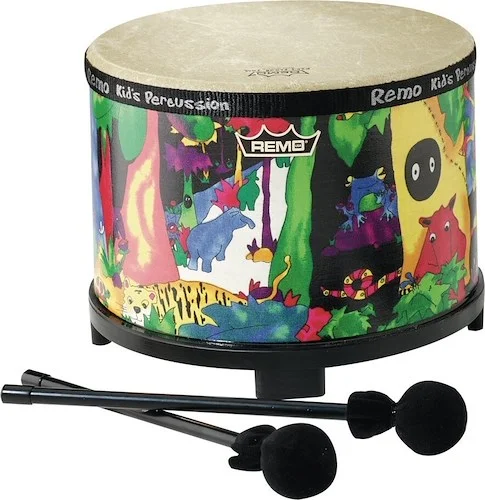 Kids Percussion® Floor Tom Drum - Rain Forest Finish, 10"