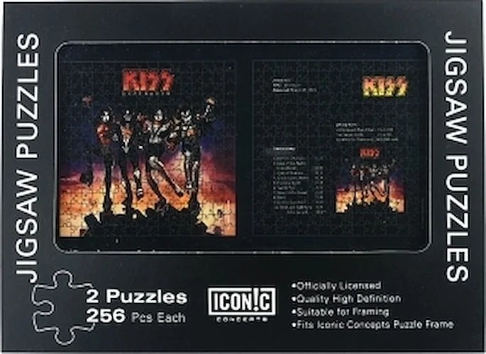 Kiss: Destroyer - Dual Pack Puzzle - Double Puzzle Set in Tin Box