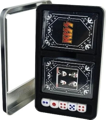 Kiss: Dynasty - Playing Cards - Dual Deck in Tin Box with Free Dice