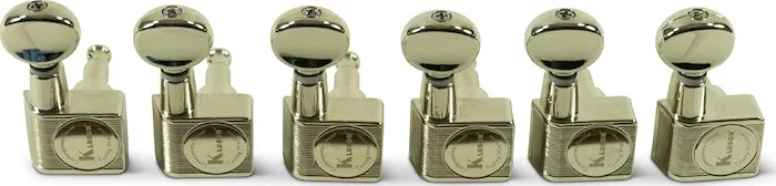 Kluson 6 In Line Contemporary Diecast Series 2 Pin Tuning Machines For Fender Guitars Nickel