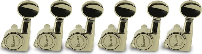 Kluson 6 In Line Left Hand Contemporary Diecast Series Tuning Machines Nickel