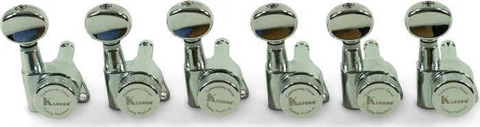 Kluson 6 In Line Locking Contemporary Diecast Series Tuning Machines Chrome