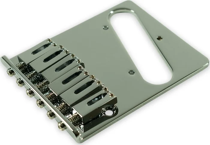 Kluson Contemporary Replacement Bridge For Fender Telecaster With Steel Saddles Chrome