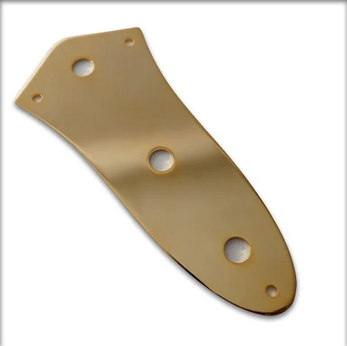 Kluson Control Plate - 3 Hole - for Fender Jazz Bass Gold