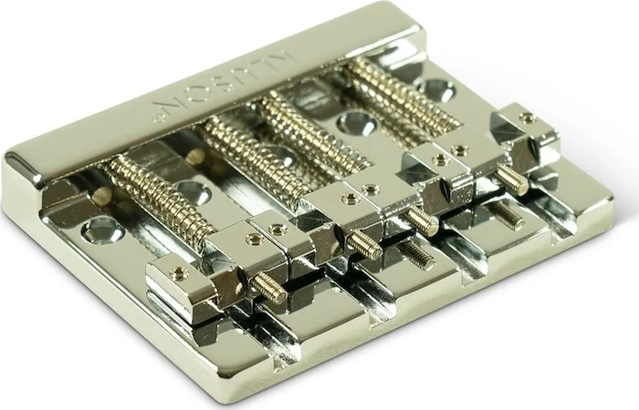 Kluson High Mass 4 String Bass Bridge Zinc With Brass Saddles Chrome
