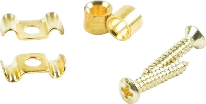 Kluson Replacement String Guide Set Of 2 For Vintage Fender Guitars Gold