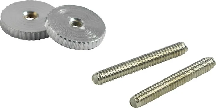 Kluson USA 4 Piece Steel Wheel And Post Set For Vintage ABR-1 Tune-O-Matic Bridges Chrome