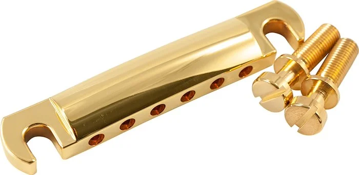 Kluson USA Zinc Stop Tailpiece With Steel Studs Gold