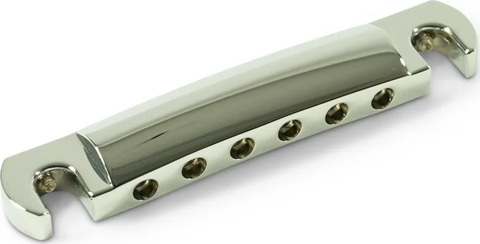 Kluson USA Aluminum Or Zinc Wraparound Tailpiece With Steel Studs - Zinc - Chrome
