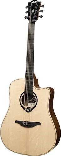 Lag Guitars Hyvibe 30 Dreadnought Cutaway Gloss