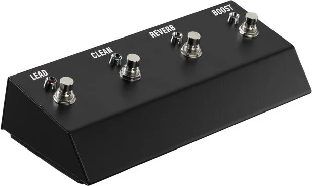 Laney footswitch: FS4 (for IRT, VH, NEXUS-SL/SLS), 4 switches, led status lights, removable lead