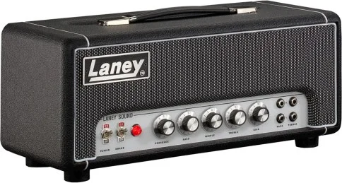 Laney LA Studio all-tubes low power amplifier head with Two Notes Torpedo cabinet simulation Module.