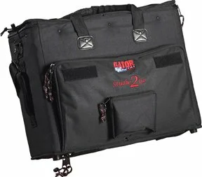 Laptop and 2-Space Audio Rack Bag
