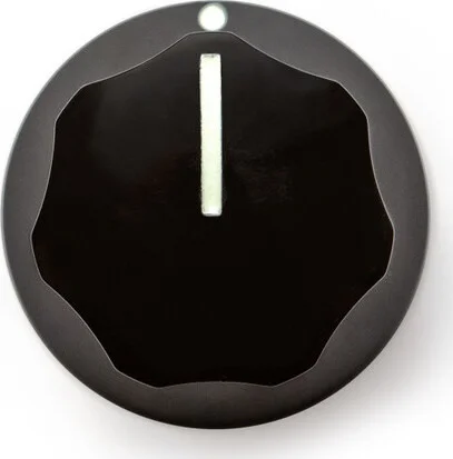 LARGE FLUTED KNOB, PRESS-FIT WITH LUMINATED INDICATOR