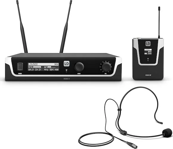 LD Systems U505.1 BPH US (USA-Version) - Wireless Microphone System with Bodypack and Headset - 512 - 542 MHz (only available in the USA)