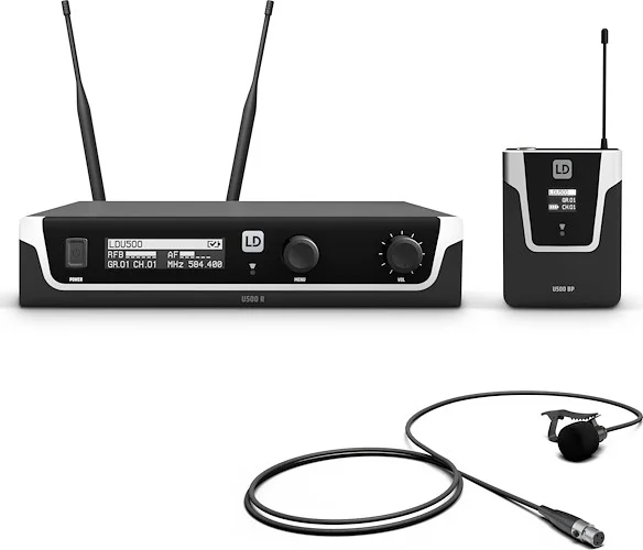 LD Systems U505.1 BPL US (USA-Version) - Wireless Microphone System with Bodypack and Lavalier Microphone - 512 - 542 MHz (only available in the USA)