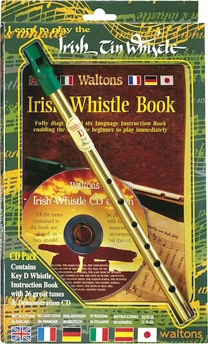 Learn to Play the Irish Tin Whistle - CD Pack (including key of D whistle, instruction book and demonstration CD)