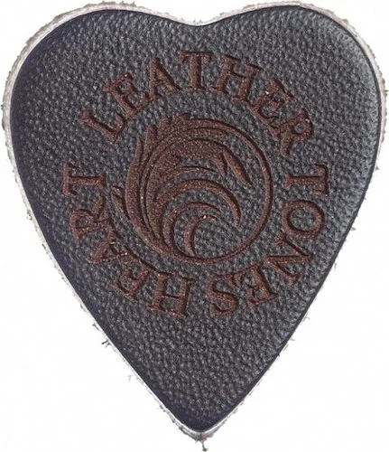 Leather Tones Heart Brown individual pick