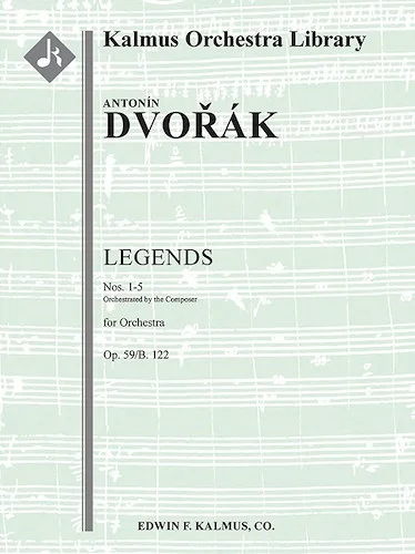 Legends, Op. 59/B. 122; Nos. 1-5 [composer's orchestration]<br>