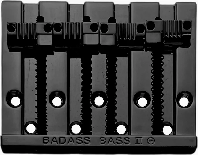 Leo Quan® Badass II™ 4-String Bass Bridge<br>Black