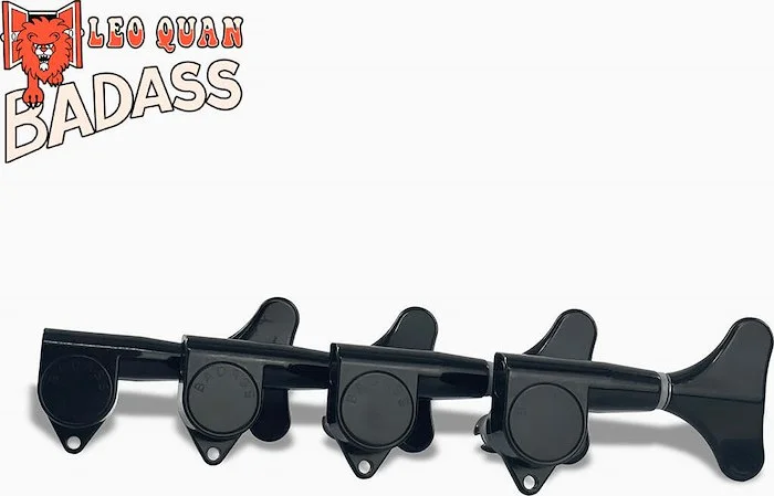 Leo Quan® Badass SGT™ Bass Keys - Sealed - 4-in-line set<br>Black