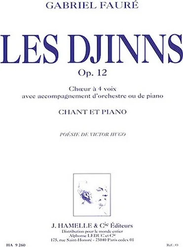 Les Djinns Op 12 Pour Chant Et Piano