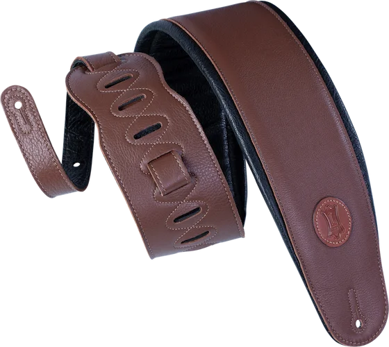 Levy’s 4.5" Brown Garment Leather Bass Strap