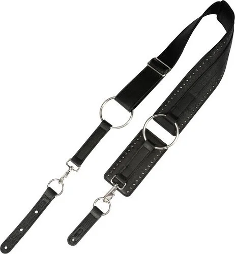 Levy's Baldric Leather Guitar Strap- Black