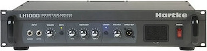LH1000 Bass Amplifier - Tube (12AX7) Preamp, Bass and Treble Shelving with peak Mid-Range 2x500 watt Bass Head Image